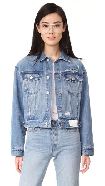 Sjyp Back Button Denim Jacket