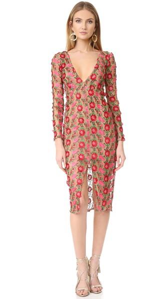 For Love Lemons Amelia Textured Midi Dress