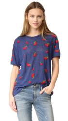 Banner Day Embroidered Cherries Tee