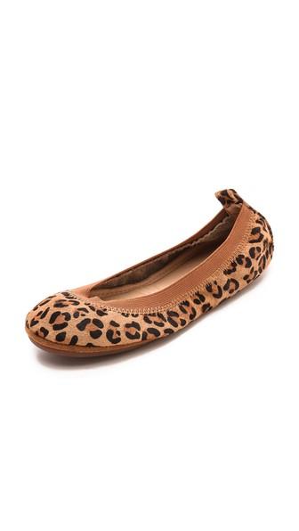 Yosi Samra Samara Leopard Haircalf Flats