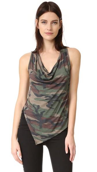 Haute Hippie Cowl Front Tank