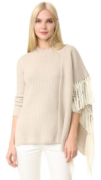 Edun Fringe Oversized Sweater