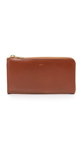 A P C Long Zip Wallet