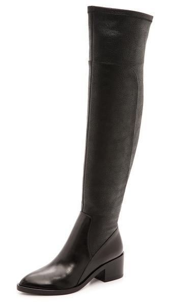 Sigerson Morrison Solita Tall Boots - Black/black