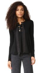 Autumn Cashmere Lace Up Flare Sweater