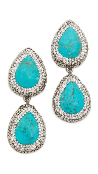 Native Gem Two Tier Earrings