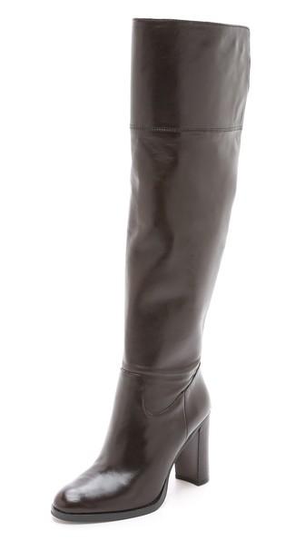 Michael Michael Kors Regina Tall Zip Boots - Dark Chocolate