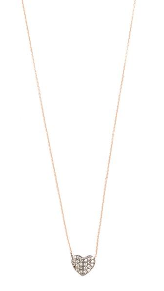 Kismet By Milka Tiny Folded Heart Necklace