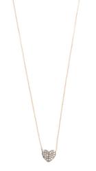 Kismet By Milka Tiny Folded Heart Necklace
