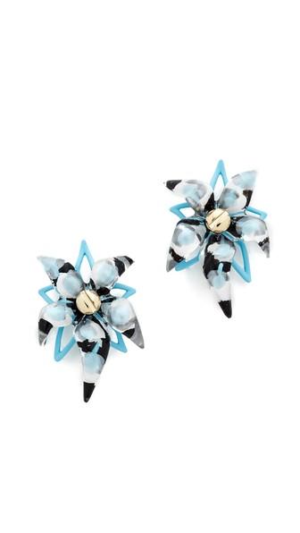 Alexis Bittar Abstract Flower Screw Earrings