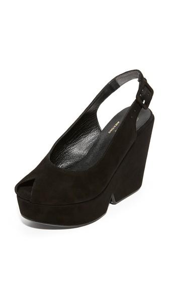 Robert Clergerie Peep Toe Wedge Sandals