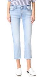 7 For All Mankind Ankle Straight Jeans With Released Hem