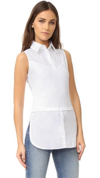 Skinnyshirt Sleeveless Shirt With Tails
