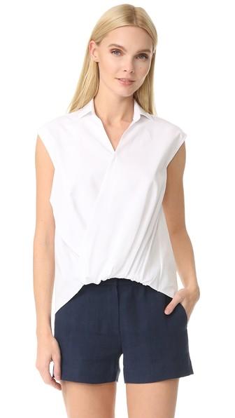 Jenny Park Arie Draped Front Sleeveless Top