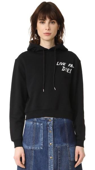 Mcq Alexander Mcqueen Cropped Hoodie