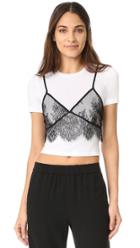 Re:named Re: Named Lace Cami Overlay Top
