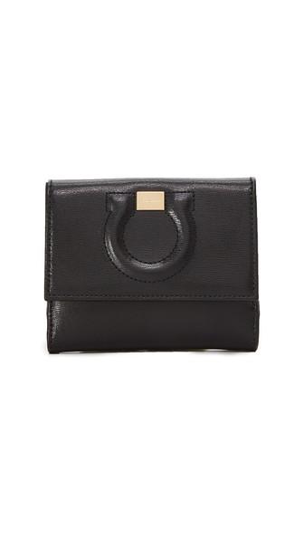 Salvatore Ferragamo Embossed Gancini Mini Wallet