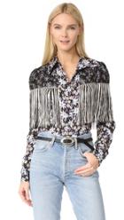 Anna Sui Oops A Daisy Fringe Top