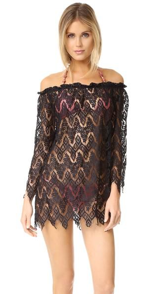 Peixoto Rose Lace Dress