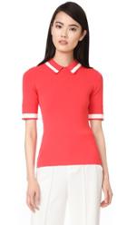 Grey Jason Wu Knit Polo Shirt