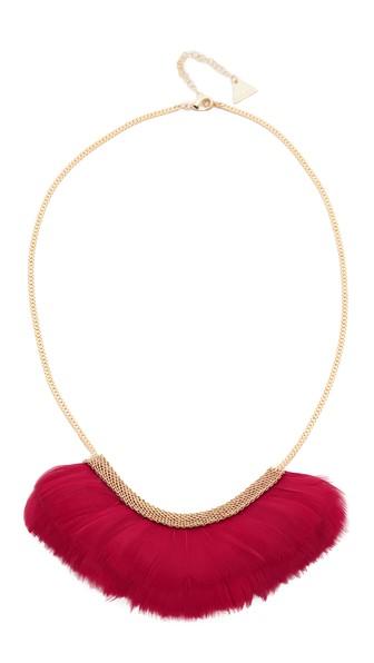 Serefina Feather Bib Necklace