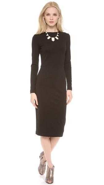 5th & Mercer Long Sleeve Dress - Black