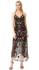 Alice Olivia Jameson Embroidered Y Back Dress