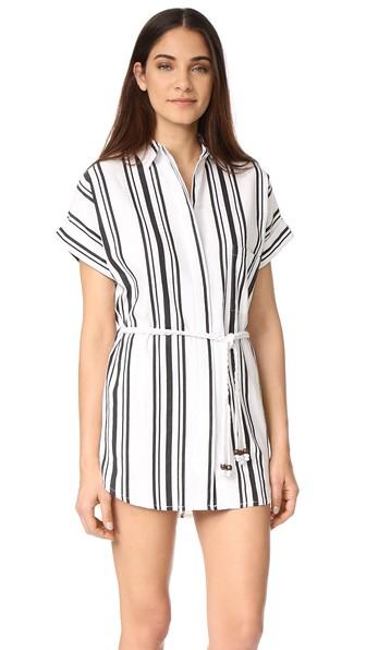 Soleil Striped Linen Beach Dress