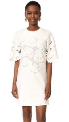 Victoria Victoria Beckham Lace Embroidered Shift Dress