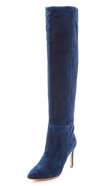 Joie Olivia Suede Boots - Sapphire