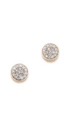 Adina Reyter Solid Pave Disc Earrings