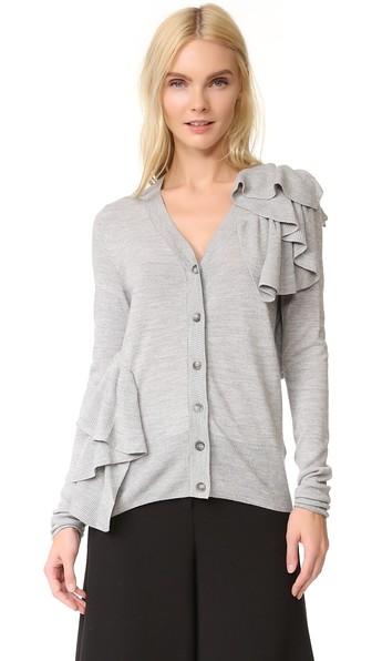 Mm6 Ruffle Cardigan
