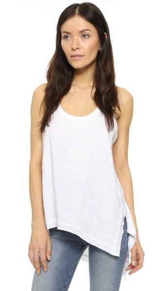 Wilt Slub Shrunken Slit Tank