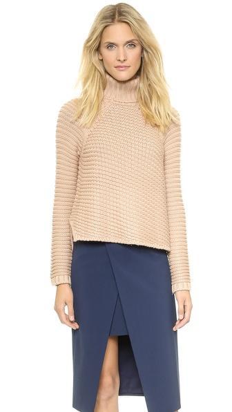 Mason By Michelle Mason Turtleneck Sweater - Nude