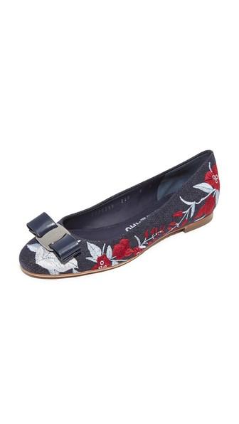 Salvatore Ferragamo Varina Jeans Flats