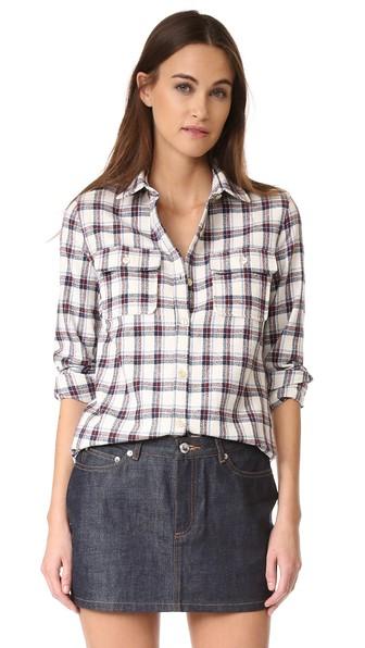 A P C Girl Button Down Shirt
