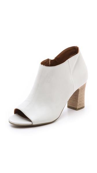 Vic Italy Open Toe Booties - White