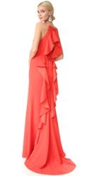 Lela Rose Ruffle Gown