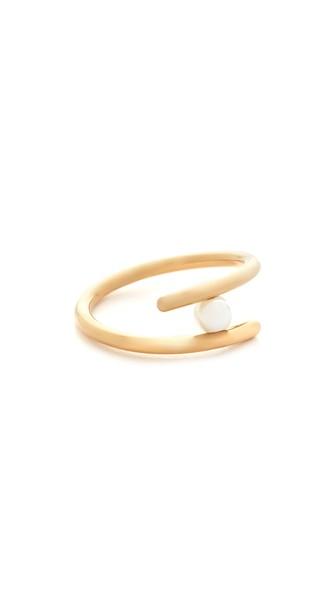 Rebecca Minkoff Metal Linear Wrap Ring