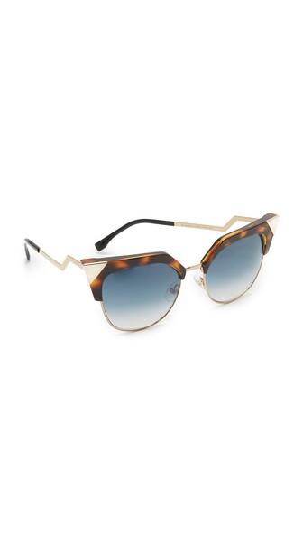 Fendi Iridia Crystal Corner Sunglasses