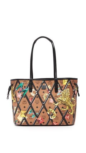 Mcm Visetos Reversible Shopper Tote