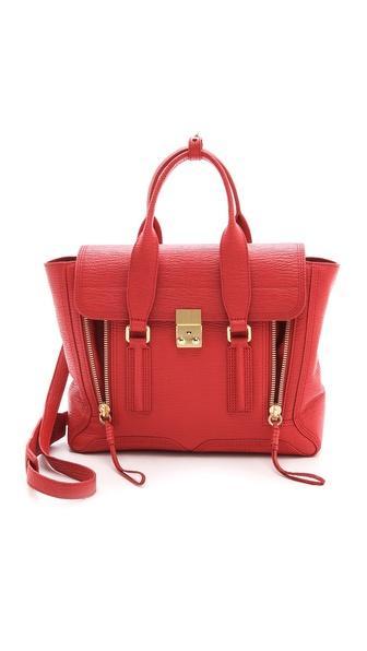 3.1 Phillip Lim Pashli Medium Satchel - Red