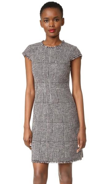 Rebecca Taylor Sleeveless Houndstooth Dress