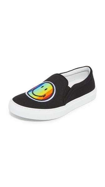 Joshua Sanders Rainbow Smile Slip On Sneakers