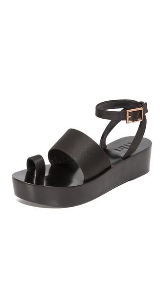 Tibi Janie Satin Flatforms