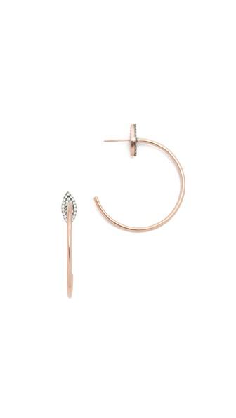 Maha Lozi Halo Hoop Earrings