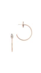 Maha Lozi Halo Hoop Earrings