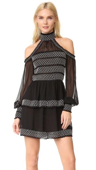 Nicholas Cold Shoulder Smock Dress