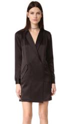 Halston Heritage Satin Shirtdress