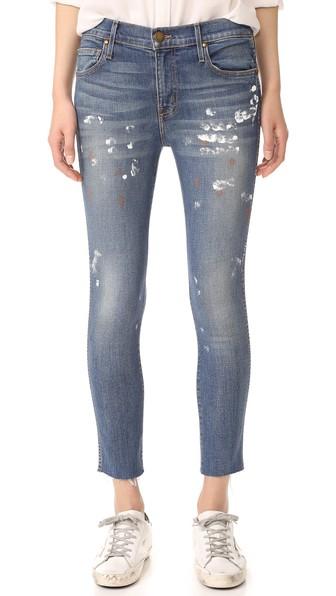 The Great The Almost Skinny Jeans With Raw Hem